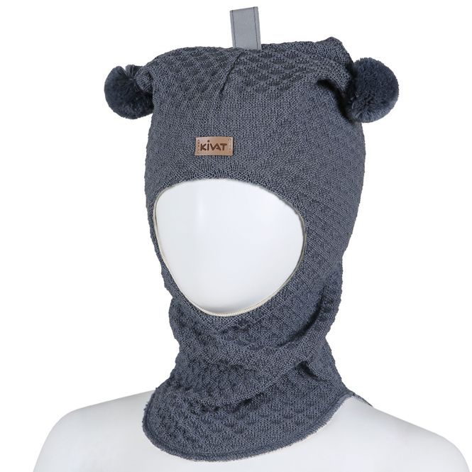 Hovedbilde Kivat - Balaclava i ull/bomull m. vindstopper Dueblå