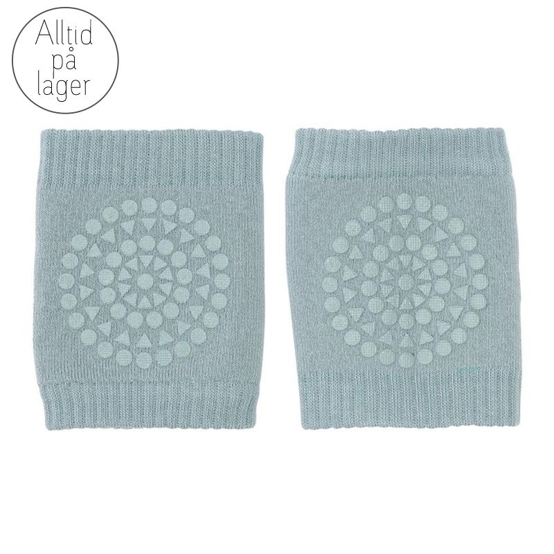 GoBabyGo - Antiskli knebeskyttere i bomull Dusty Blue
