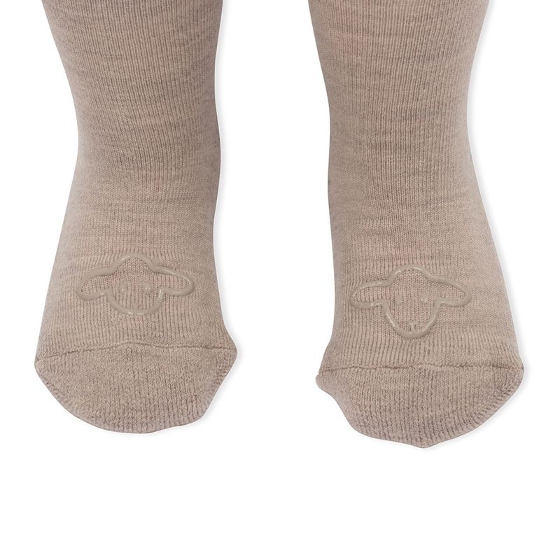 Lillelam - Strømpebukse antiskli i ull Beige